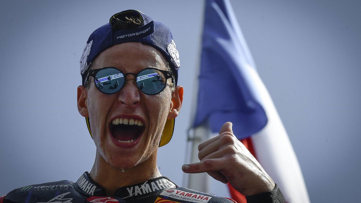 Fabio Quartararo (Yamaha) après sa victoire au Grand Prix des Pays-Bas, le 27 juin 2021