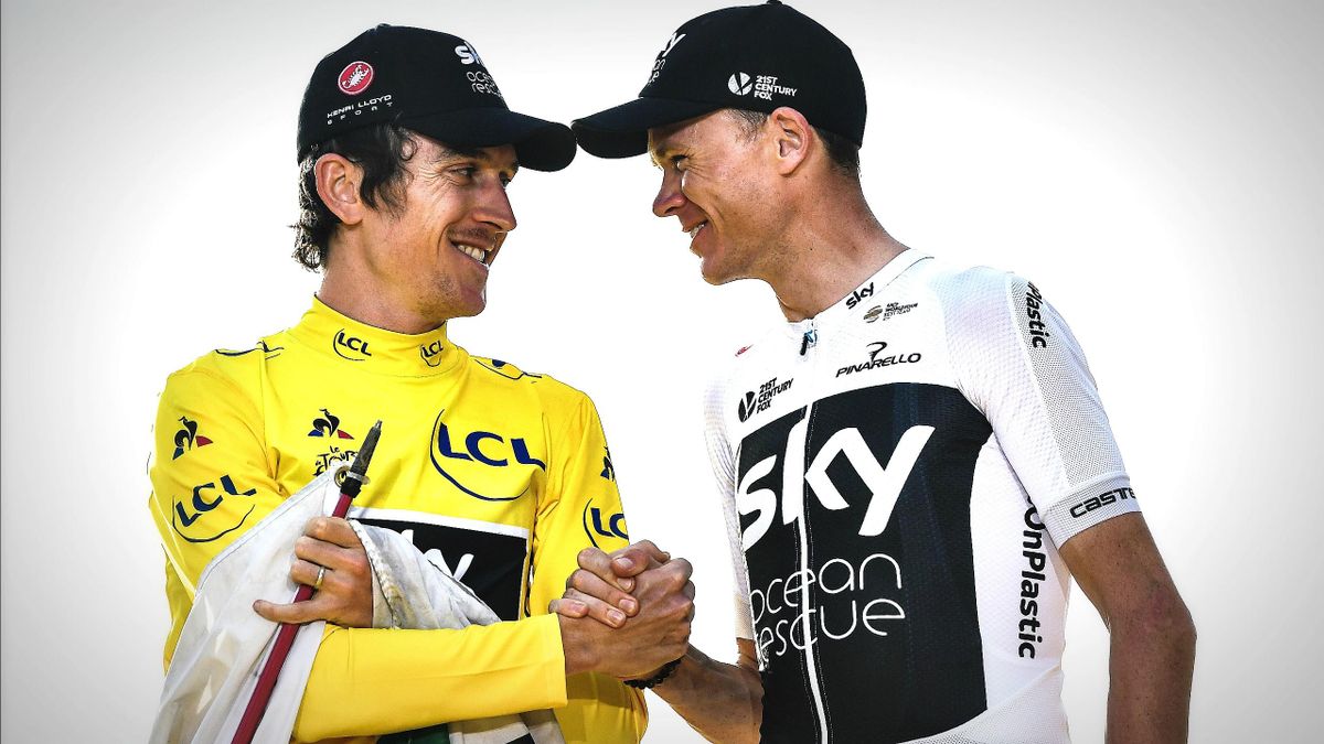 Geraint Thomas and Chris Froome.