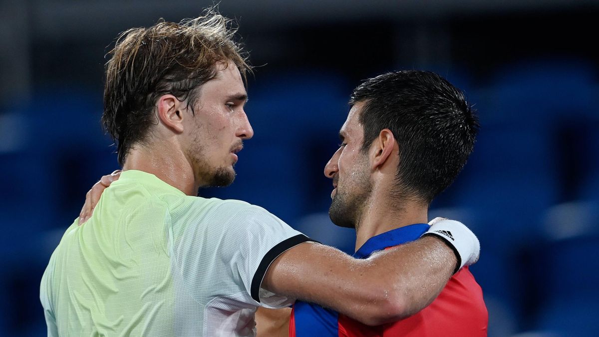 Novak Djokovic and Alexander Zverev