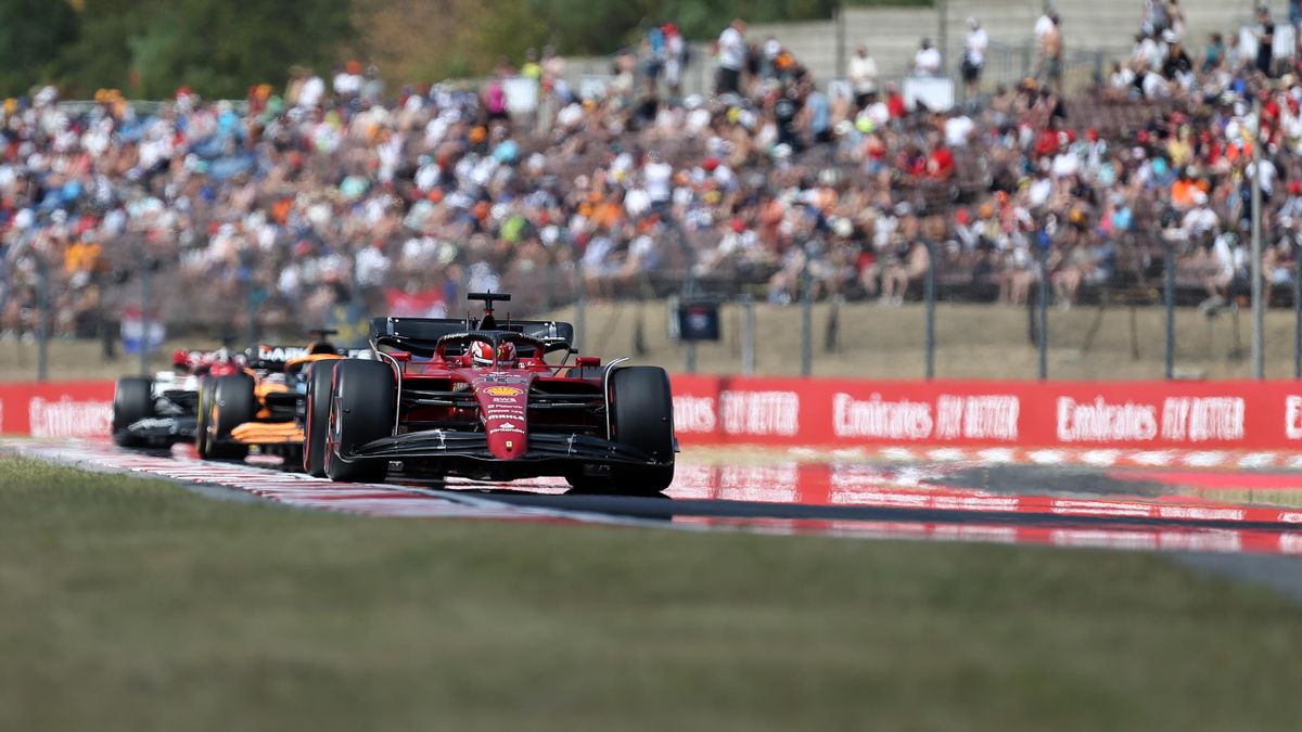 Charles Leclerc im Ferrari auf dem Hungaroring