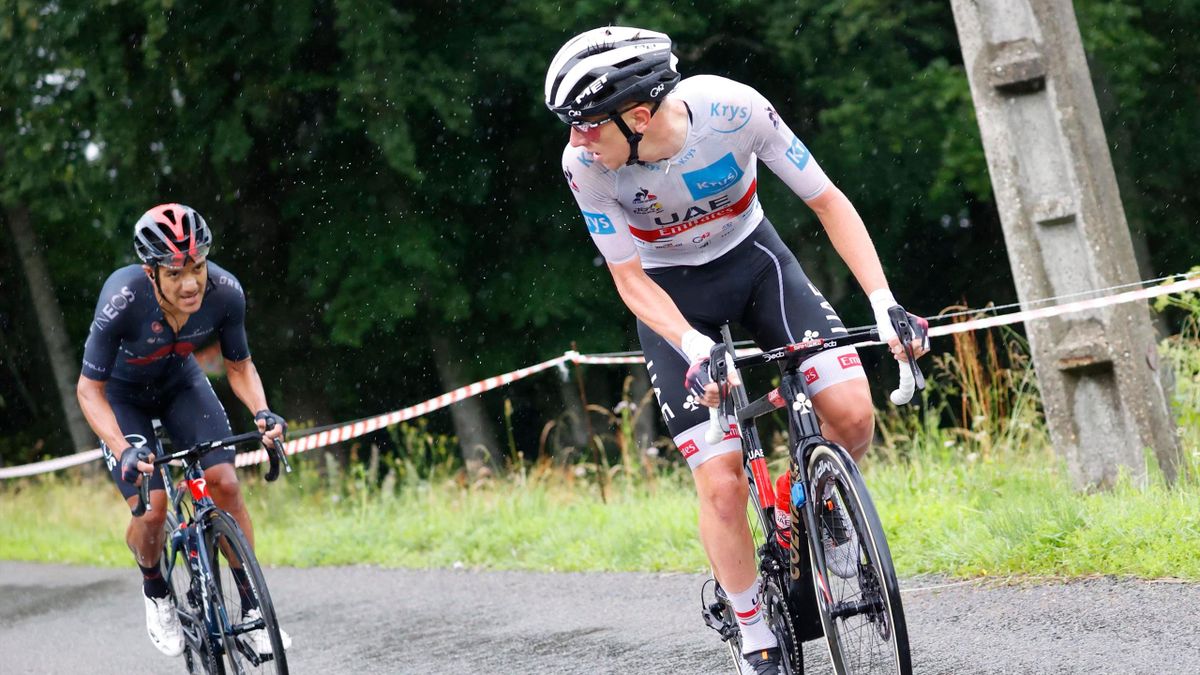 Richard Carapaz (links) und Tadej Pogacar - Tour de France