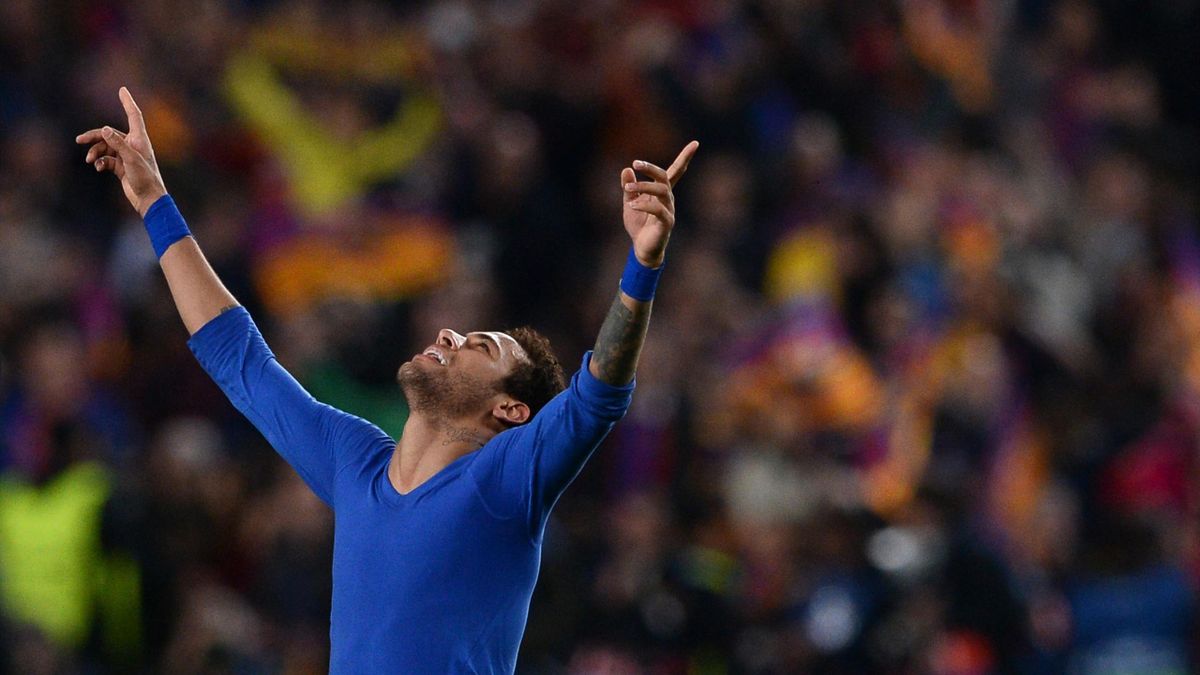Neymar célèbre la qualification historique du FC Barcelone face au PSG