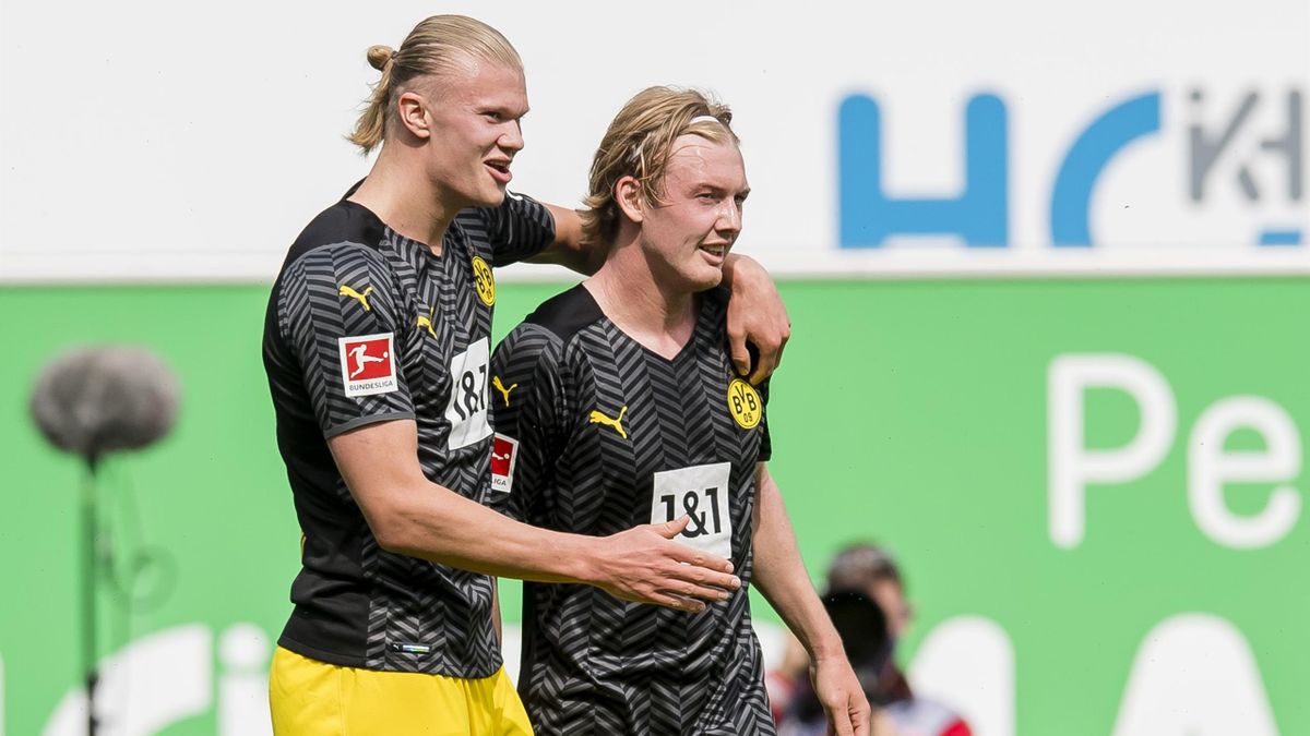 Erling Haaland (l.) und Julian Brandt - Borussia Dortmund