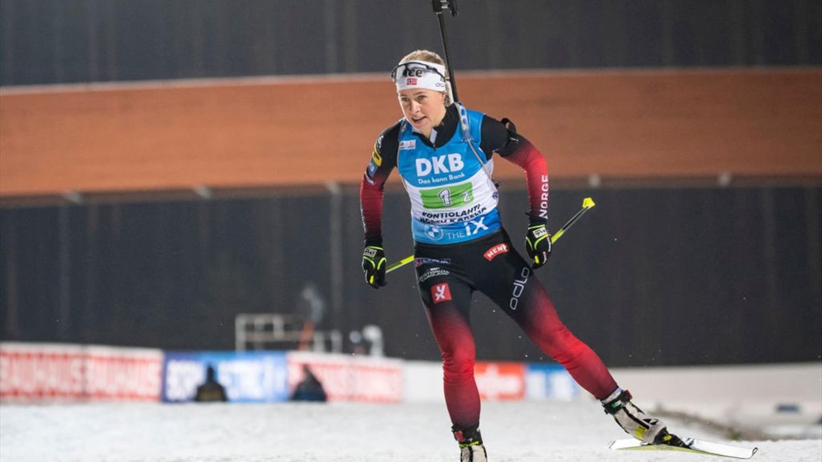 Biathlon Kontiolahti Tiril Eckhoff Remporte La Poursuite Justine
