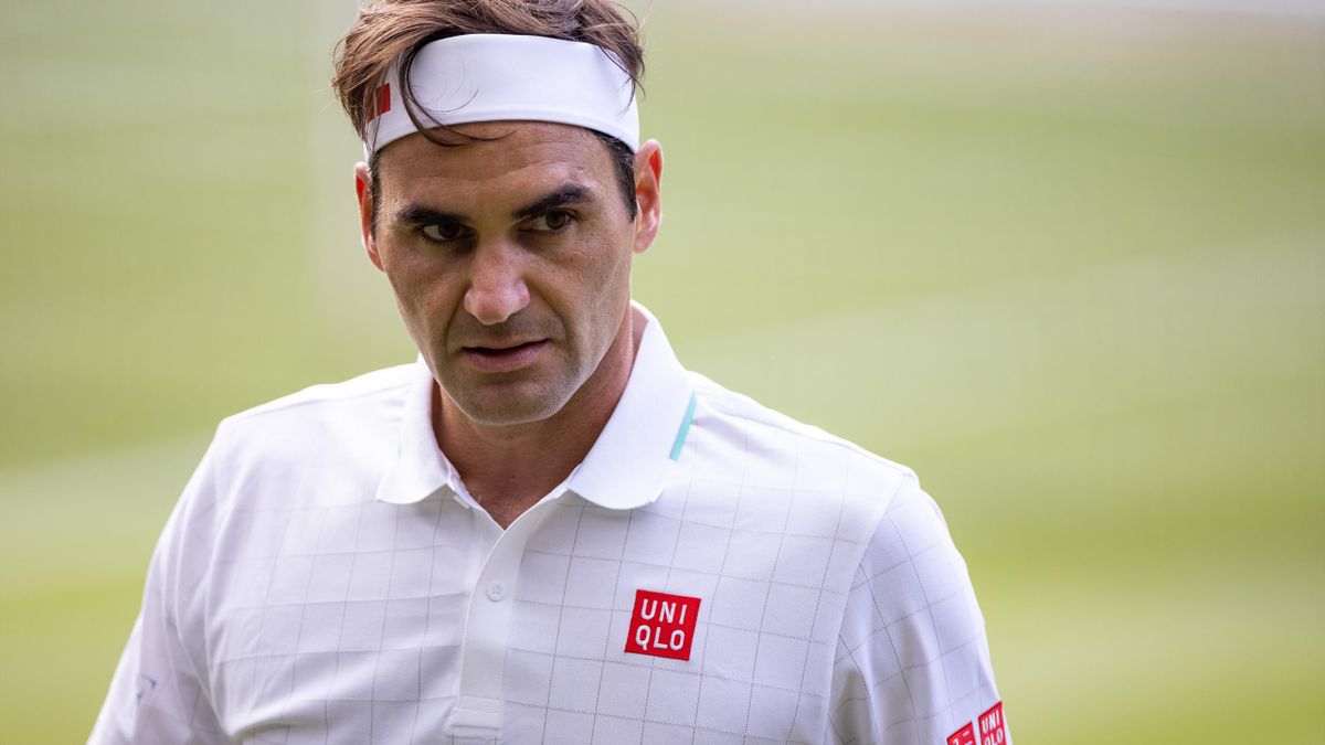 Roger Federer à Wimbledon en 2021