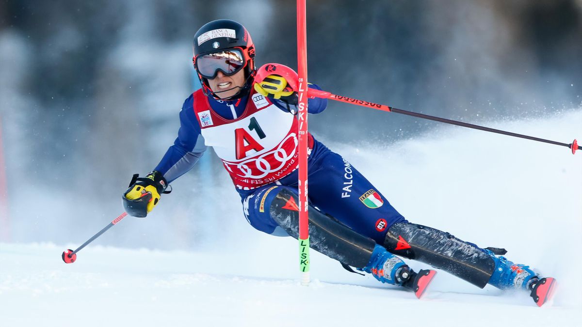 Federica Brignone of Italy competes during the Audi FIS Alpine Ski World Cup Women's Alpine Combined on January 12, 2020 in Zauchensee Austria