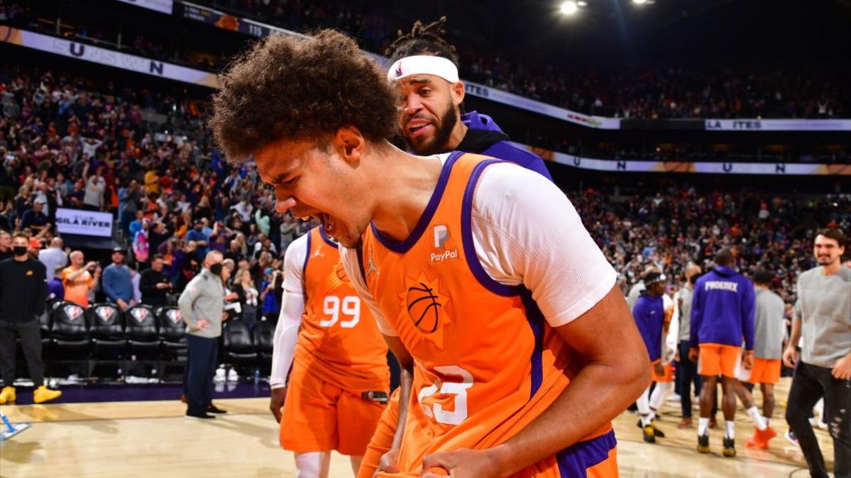Cameron Johnson, autore di 38 punti nel successo dei Phoenix Suns contro i New York Knicks
