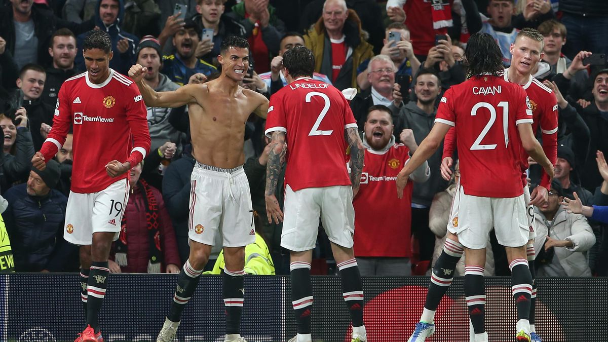 Cristiano Ronaldo esulta per il gol vittoria al Villarreal, Manchester United-Villarreal, Getty Images