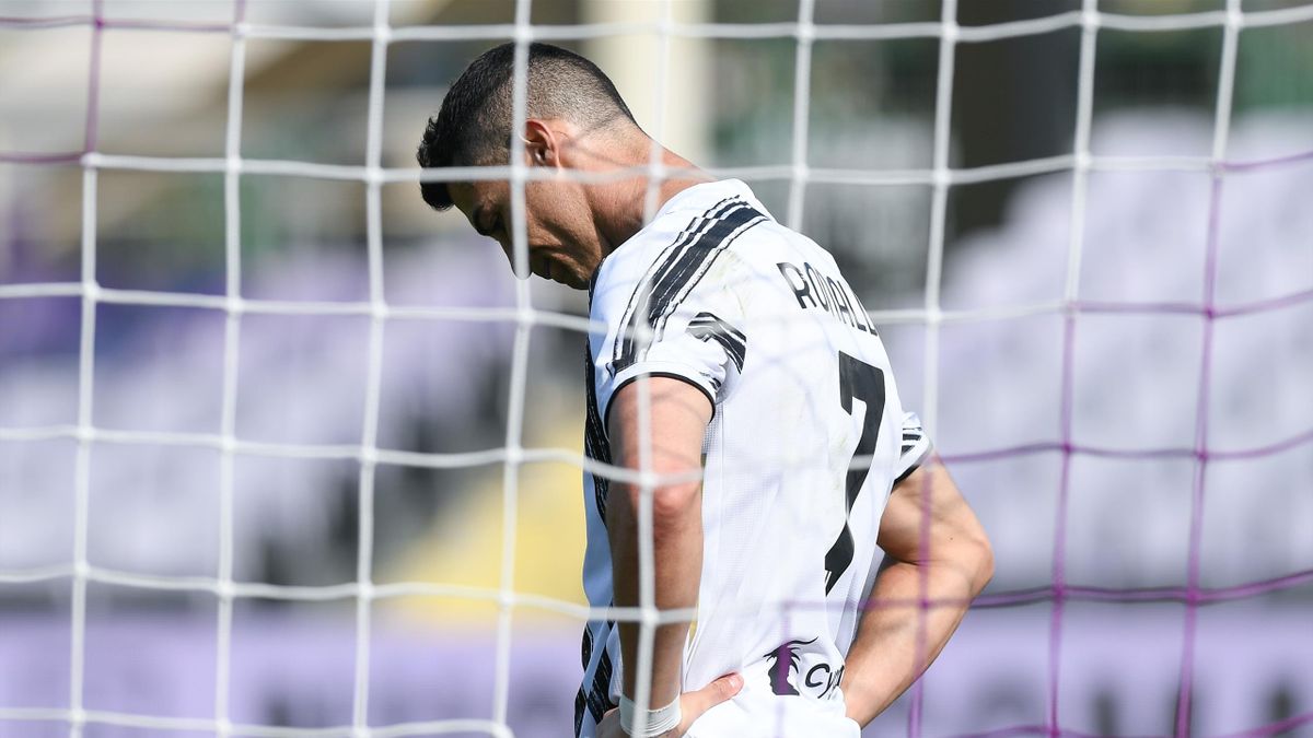 Cristiano Ronaldo lors de la rencontre Fiorentina - Juventus, lors de la 33e journée de Serie A