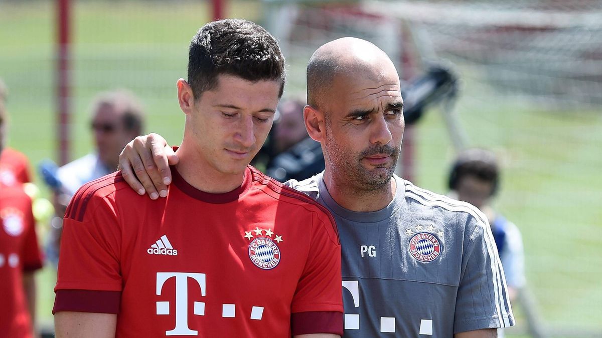 Seit 2014 gemeinsam bei Bayern: Robert Lewandowski und Pep Guardiola