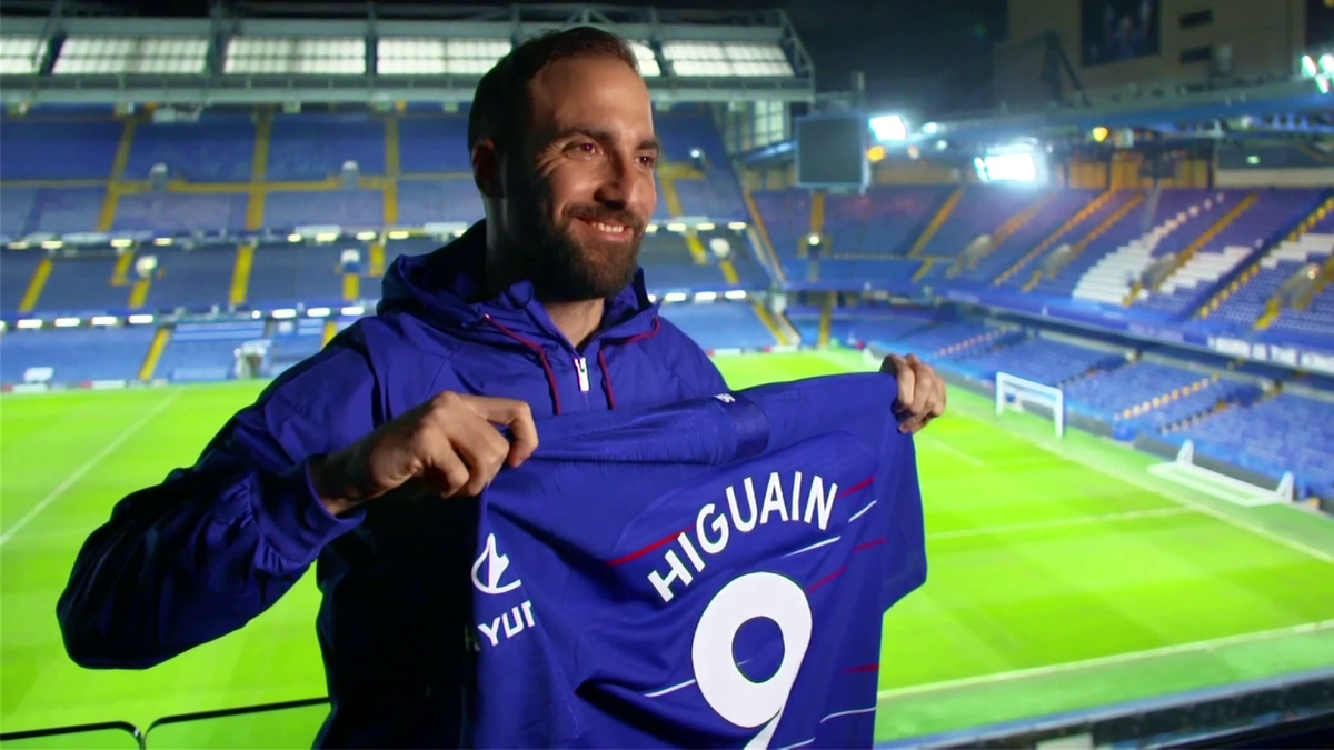 Higuain chelsea jersey discount