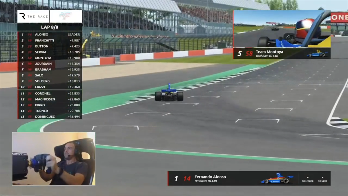 Alonso vuelve a ganar en The Race