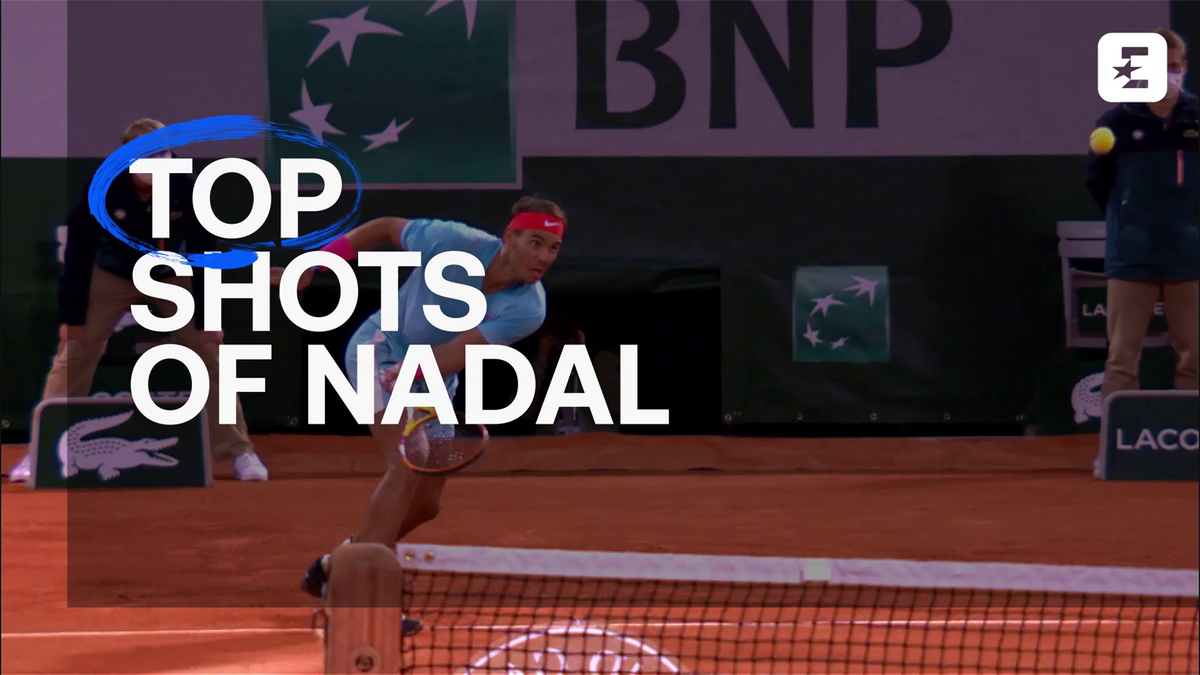 Los cinco mejores puntos de Nadal en Roland-Garros 2020