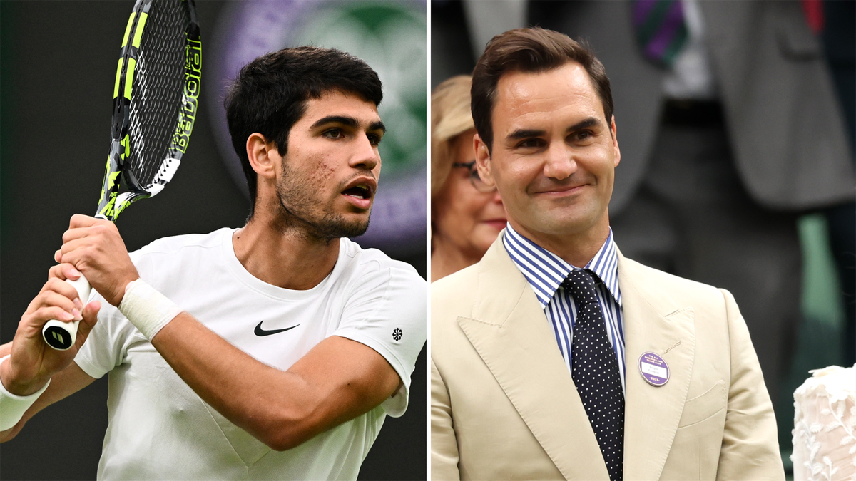 Carlos Alcaraz eifersüchtig Roger Federer verpasste in Wimbledon das Erstrunden-Match des Spaniers