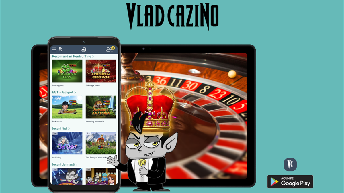 Vlad Cazino App poate fi descărcată acum direct din Magazin Play