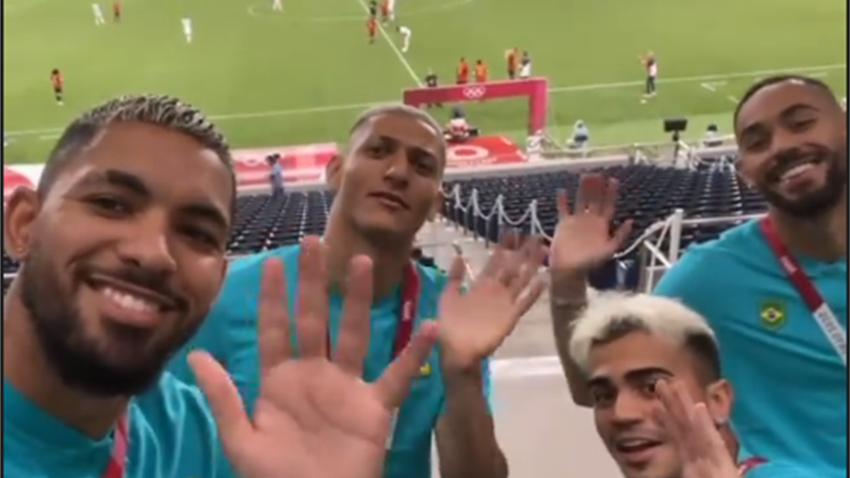 Brazil players react to Argentina's Olympic exit (Instagram)