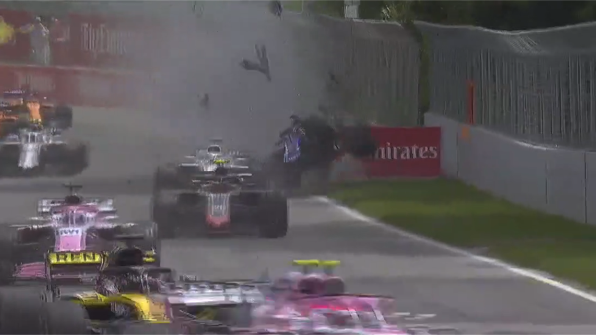 Brendon Hartley (Toro Rosso) crash