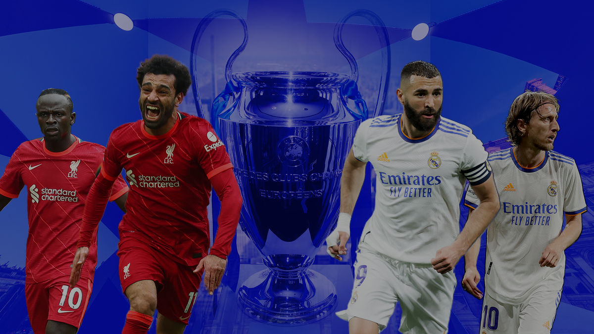 Sadio Mané, Mohamed Salah, Karim Benzema e Luka Modric - Liverpool-Real Madrid, finale di Champions League 2021-22