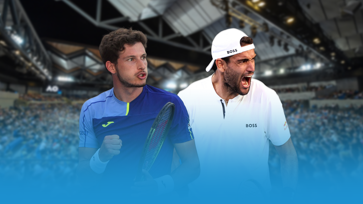 Pablo Carreno Busta v. Matteo Berrettini | Australian Open 2022, Round of 16 | Eurosport Premium Content, visual by Fabien Esvan