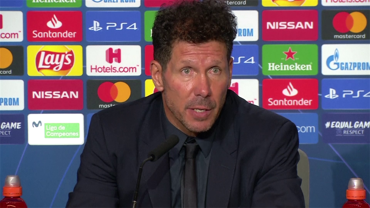 Diego Simeone talks after draw against Juventus