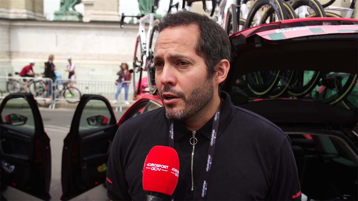 Giro D'Italia : Interview of EF Doctor David Castol (ENG)