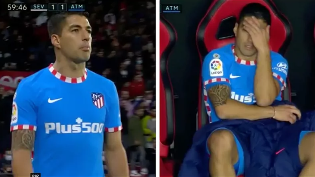 Luis Suarez a reacționat violent după ce a fost schimbat de Simeone la Sevilla