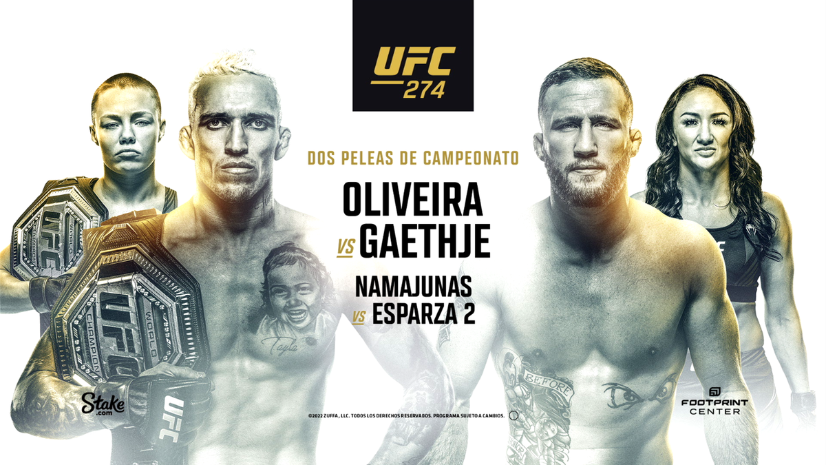 UFC 274 - Charles Oliveira vs. Justin Gaethje y Rose Namajunas vs. Carla Esparza 2