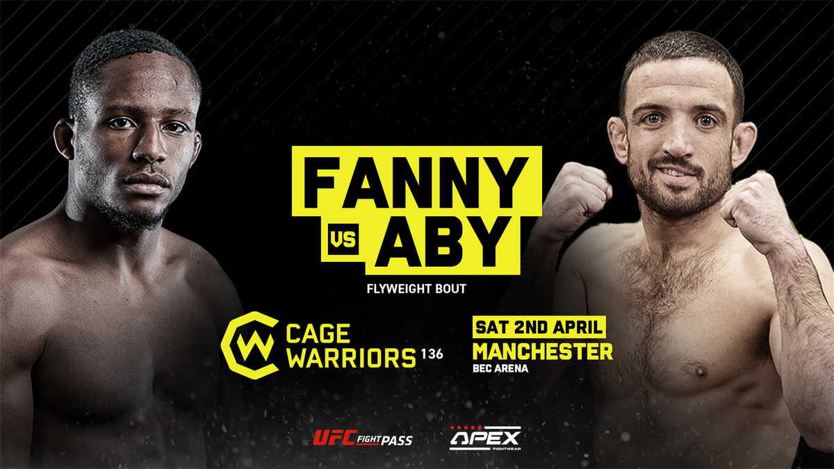Fanny vs. Aby on April 2nd in Manchester (Artwork by Cage Warriors)
