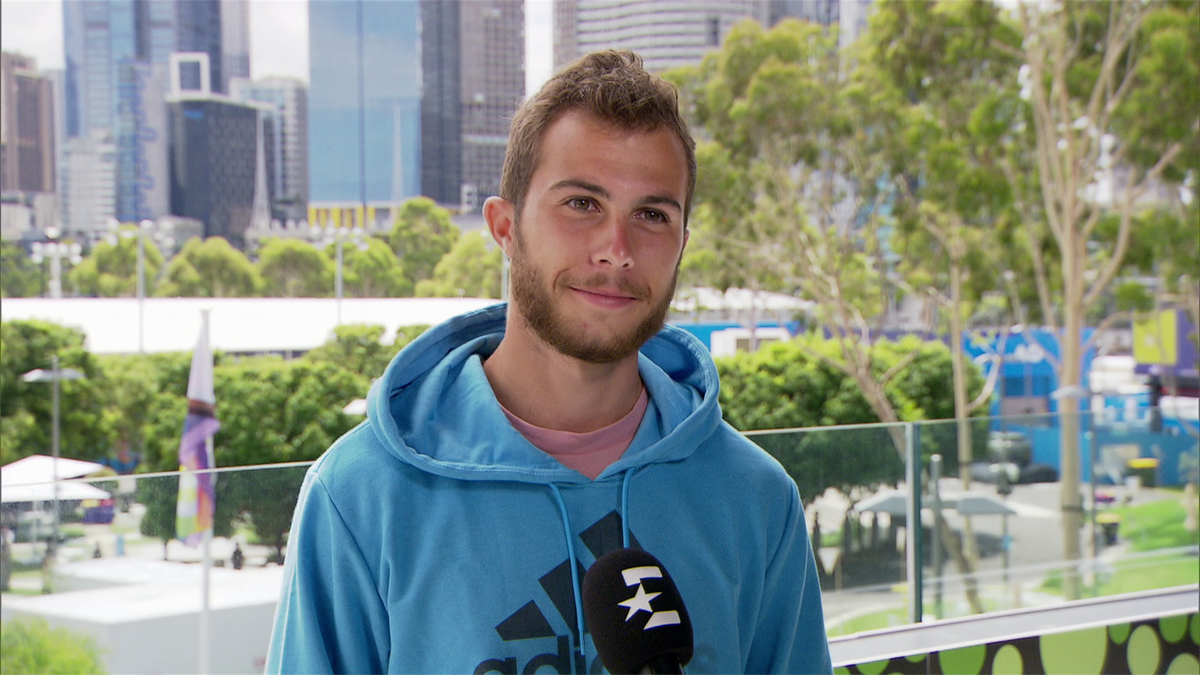 Australian Open : Hugo Gaston interview before tournament (FR)