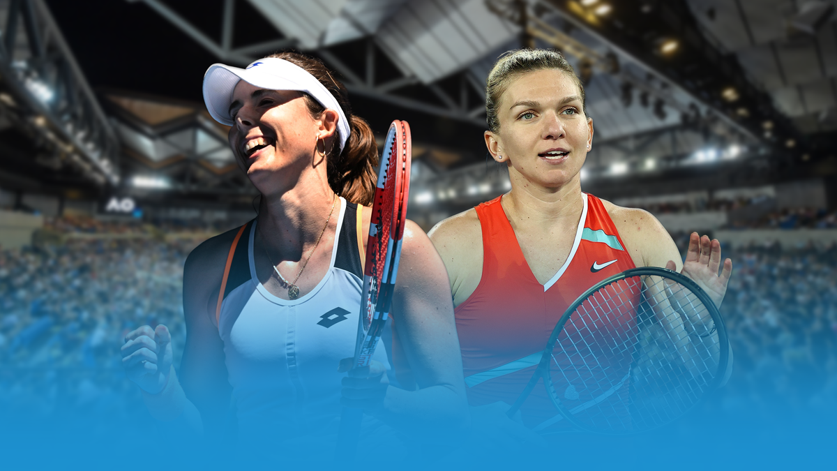 Alizé Cornet v. Simona Halep | Australian Open 2022, Round of 16 | Eurosport Premium Content, visual by Fabien Esvan
