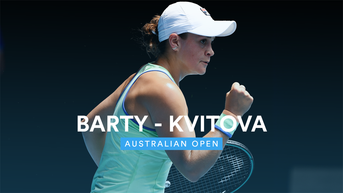Australian Open : Highlights Barty v Kvitova