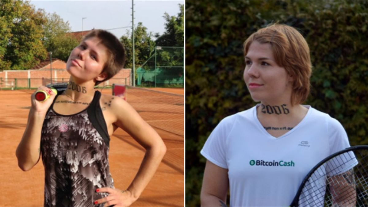 Oleksandra Oliynykova a găsit o metodă interesantă pentru a se susține în tenis