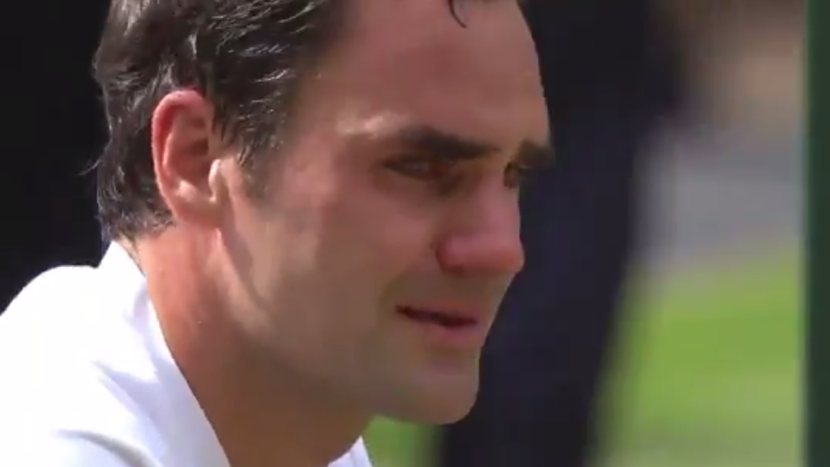 2017, Roger Federer crying, Wimbledon 2017,
