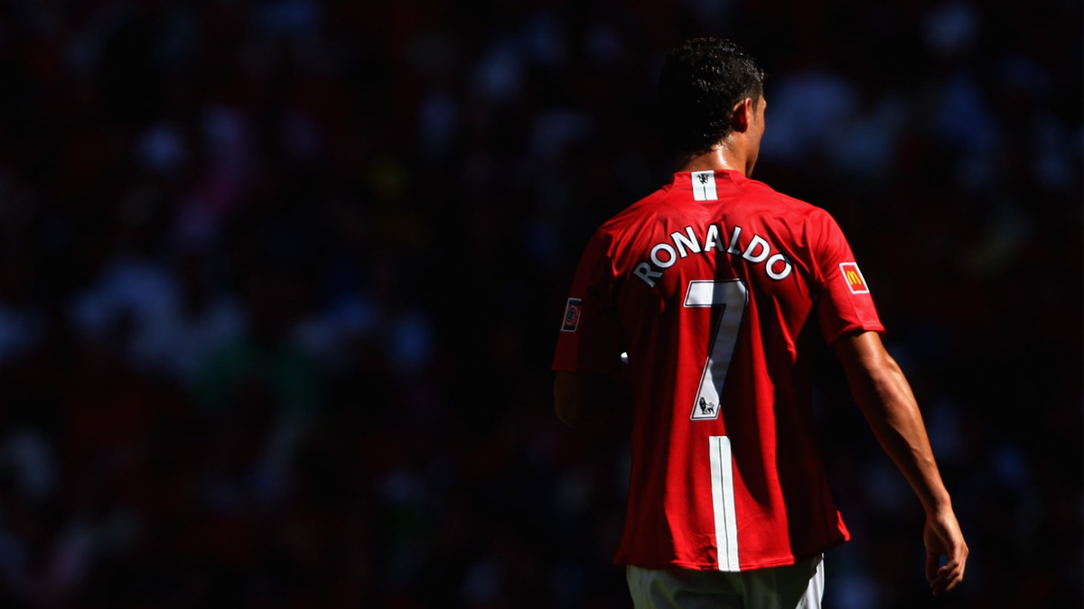 Cristiano Ronaldo sous le maillot de Manchester United