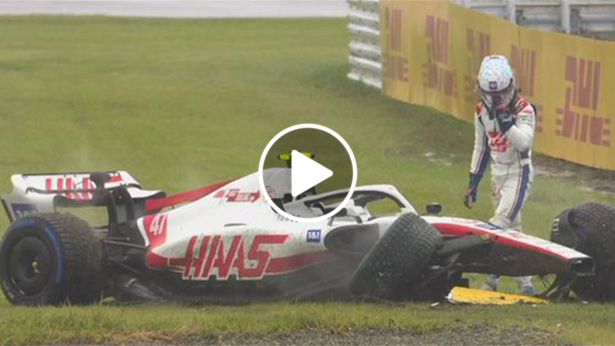 VIDEO Mick Schumacher incidente sul bagnato a Suzuka nelle libere 1