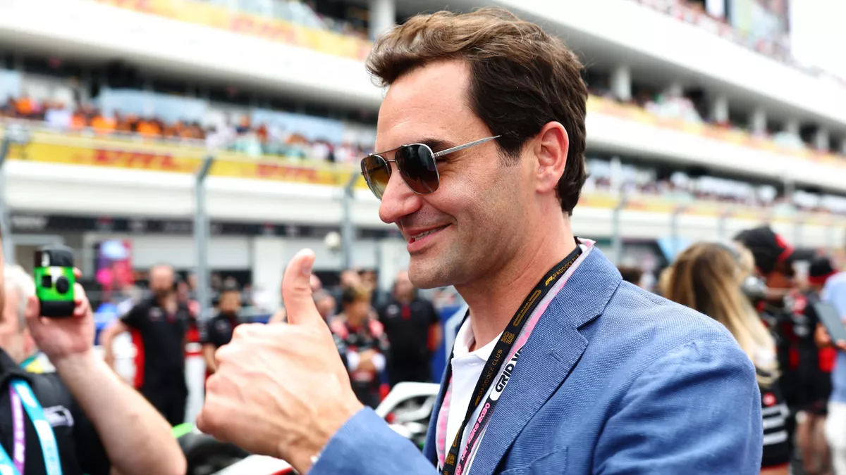 Roger Federer en el Gran Premio de Miami 2023 Fórmula 1