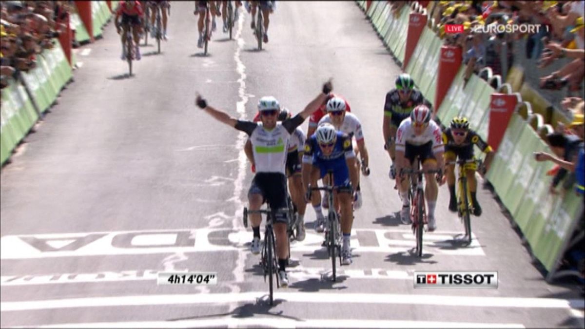 Fransa Da Acilisi Cavendish Yapti Fransa Bisiklet Turu 2016 Bisiklet Eurosport