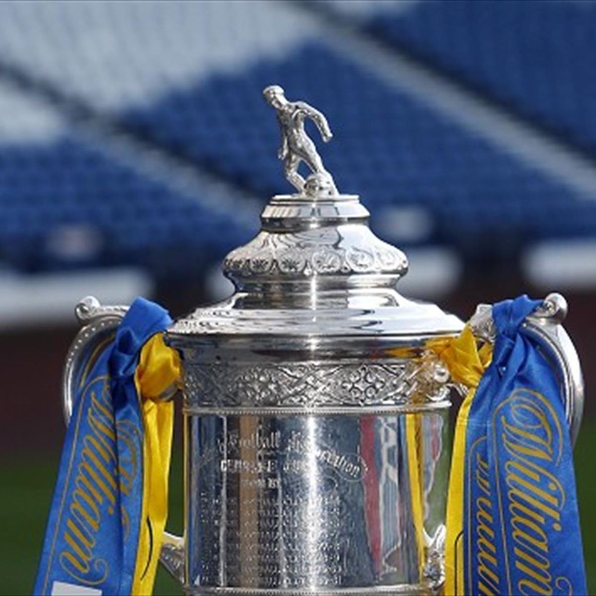 Replica Scottish Cup Trophy Damaged Eurosport