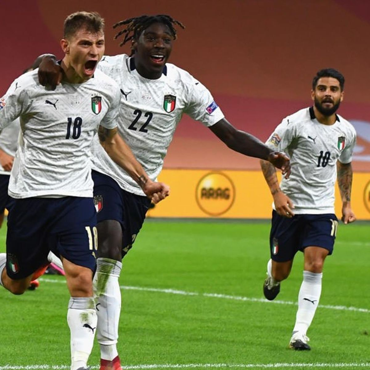 Nicolo Barella Header Sees Italy Past Dutch Eurosport