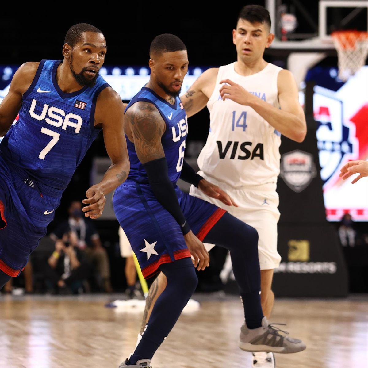 Tokio 2020 Negativlauf Beendet Team Usa Fertigt Argentinien Im Olympia Test Ab Eurosport