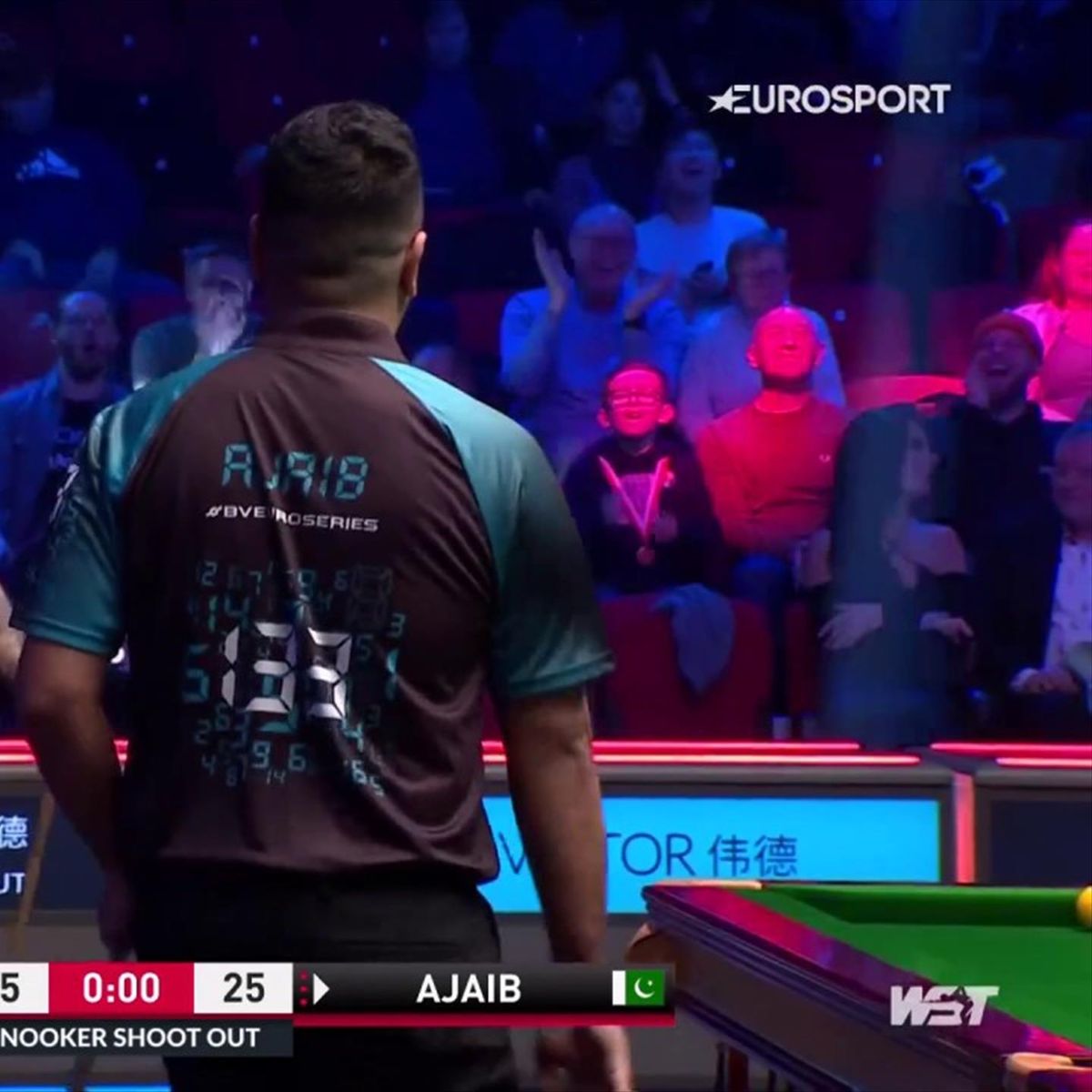 Farakh Ajaibs wild effort sets up blue ball shootout in epic finish against Chris Wakelin at Snooker Shoot Out - Snooker video