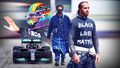 Casque arc-en-ciel, kilt et monoplace noire : quand Hamilton prend position