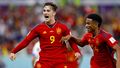 Gavi celebra el 6-0 en el España-Costa Rica