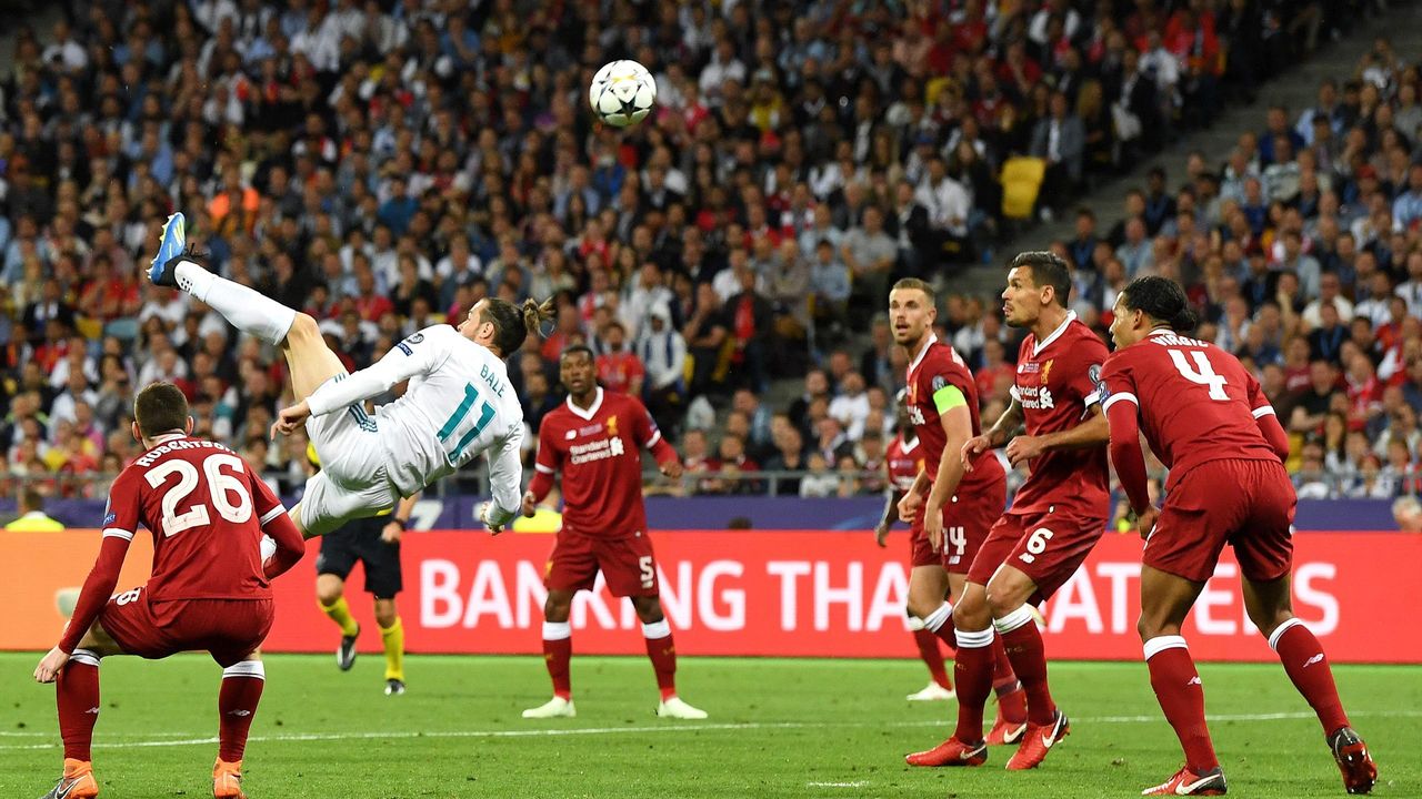 Video L Incroyable Bicyclette De Bale Face A Liverpool En Finale De Ligue Des Champions Eurosport