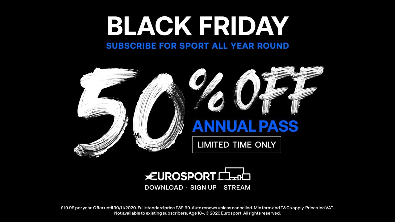 Legitimationsoplysninger Compose personlighed Eurosport Black Friday Deal 2020: 50% off our annual pass - Eurosport