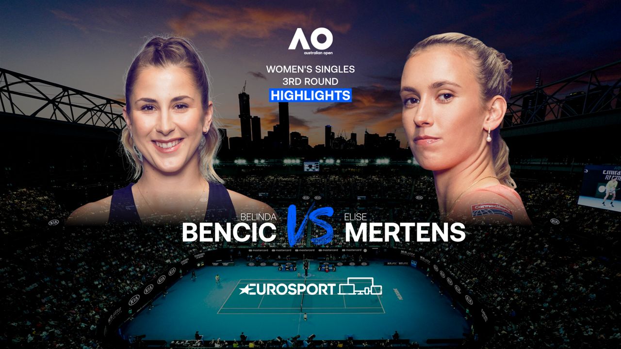 Australian Open 2021 Belinda Bencic Elise Mertens Einzel Frauen 3 Runde Highlights Tennis Video Eurosport