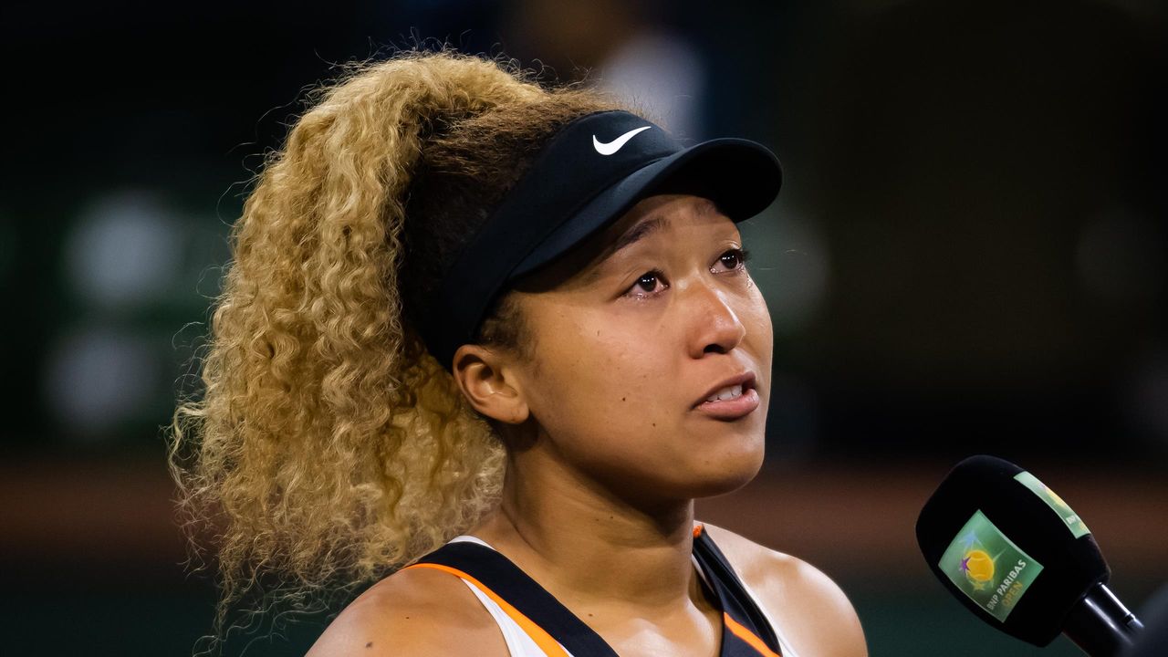 Naomi Osaka fought back tears as she was affected by a ...