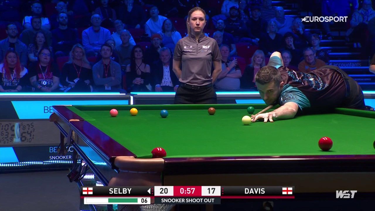 The games up - Mark Selby crashes out of Snooker Shoot Out to Mark Davis - Snooker video