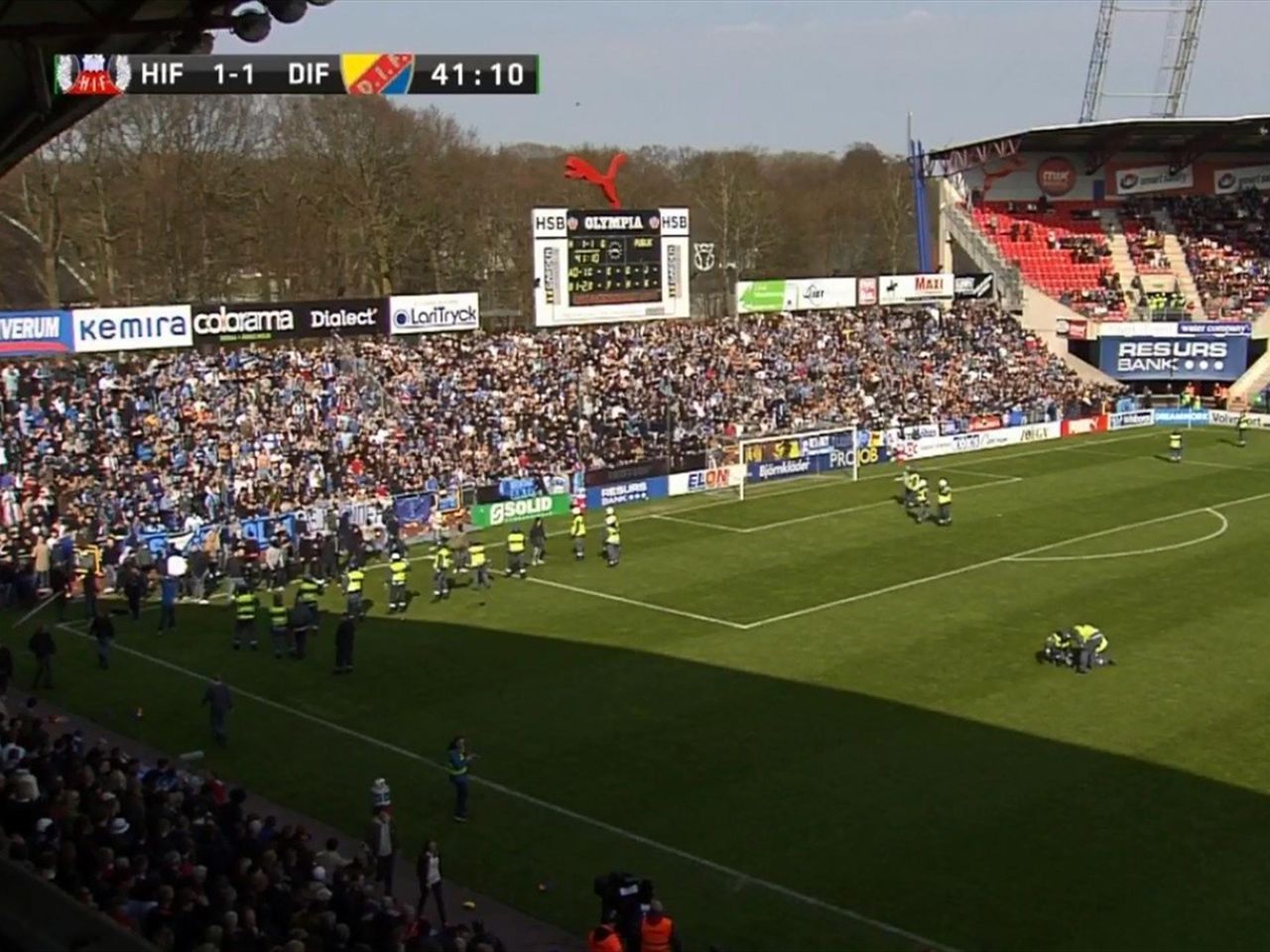 fan killed as rival groups clash in