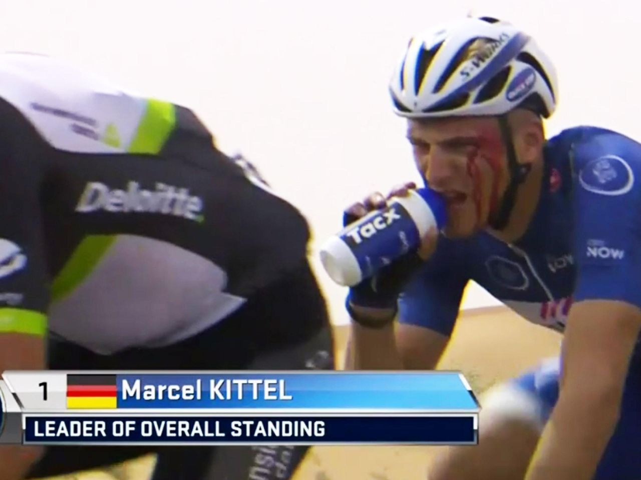 Marcel Kittel Wurde Wahrend Der Dubai Tour Von Andrei Grivko Ins Gesicht Geschlagen Eurosport